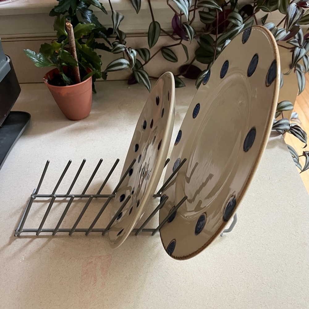 Heavy Duty Plastic Coated Plate Rack
